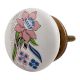 Multicolor Rose Ceramic Flat Cabinet Knob Online 
